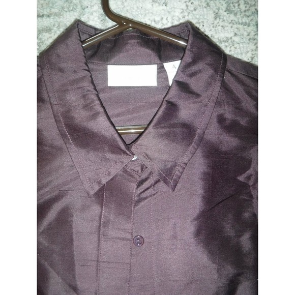 Chico's Silk Top Size 4 NWOT Eggplant Beautiful - Picture 1 of 3